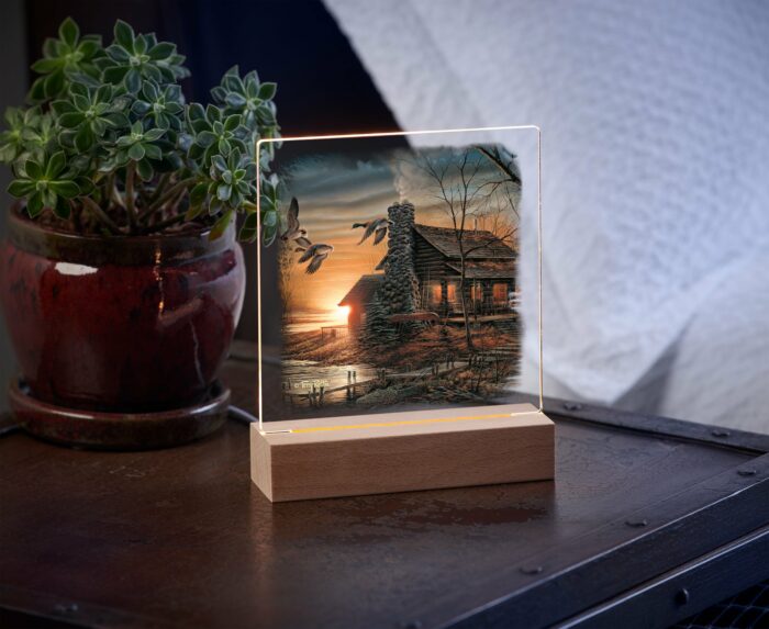 Golden Retreat Acrylic Night Light