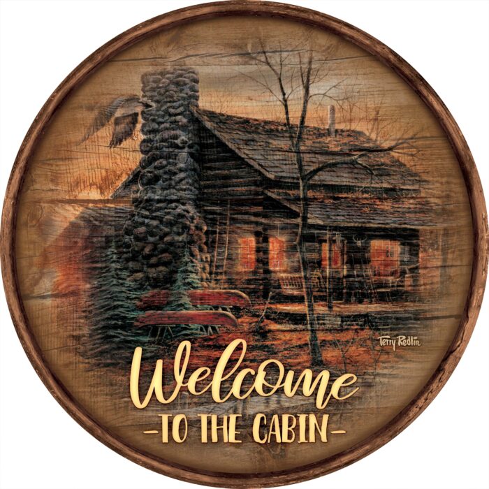 Golden Retreat – Wood Sign 21″ Round