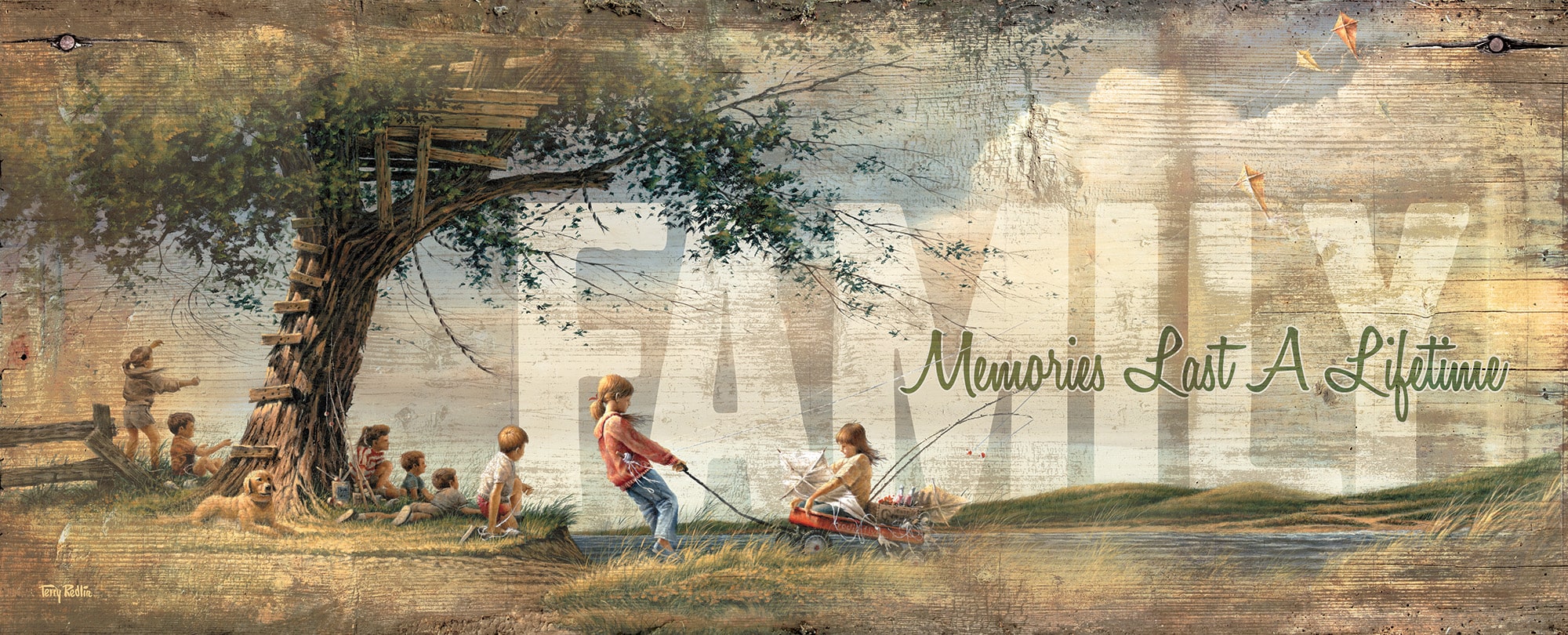 “Spring Fever” Family 12×30 Wood Sign