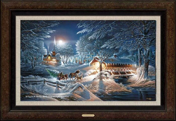 Evening Frost Framed Encore Canvas