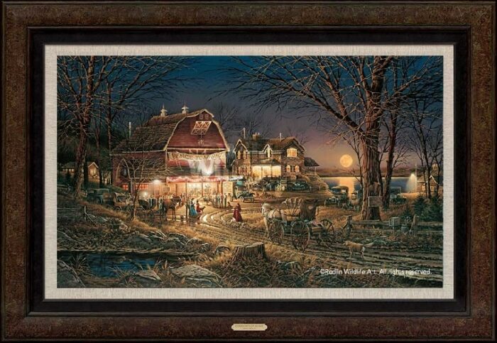 Harvest Moon Ball Master Canvas Custom Framed Artist Proof