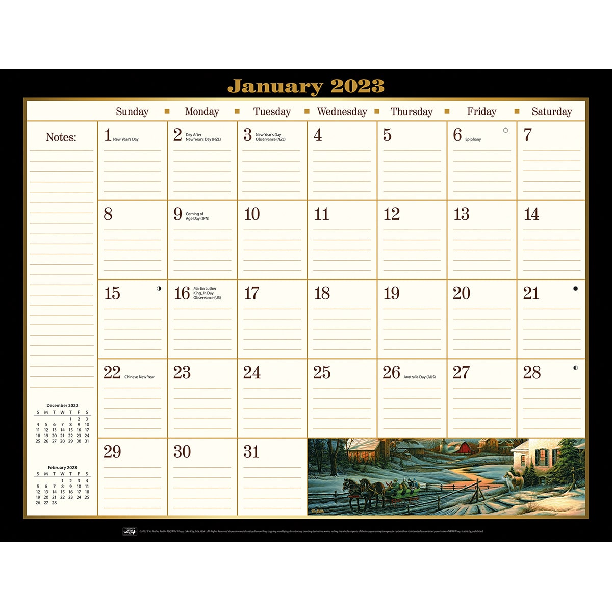 2023 Desk Pad Calendar
