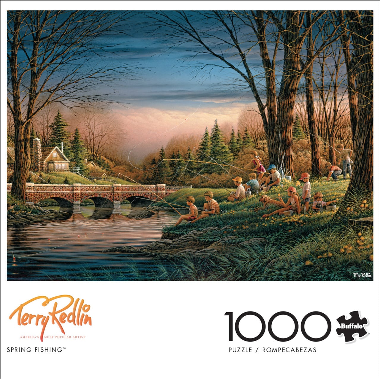 Spring Fishing Puzzle 1000 piece - Redlin Art Center