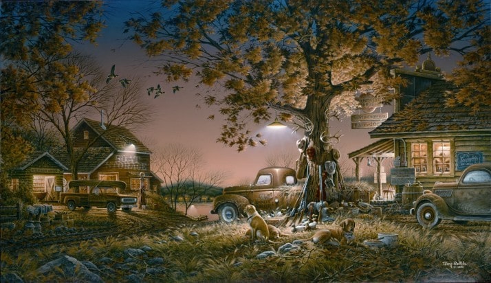 “Twilight Time” Unframed Ducks Artist Proof Unlimited Canvas