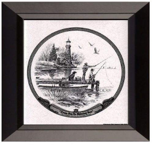 Framed “From Sea to Shining Sea” – Pencil Sketch
