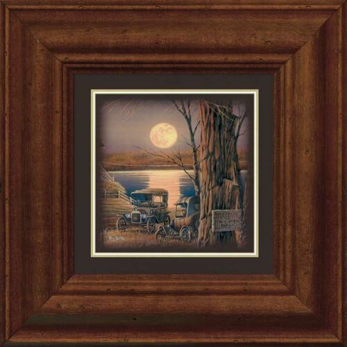 Harvest Moon Ball Full Moon Companion-Walnut Framed