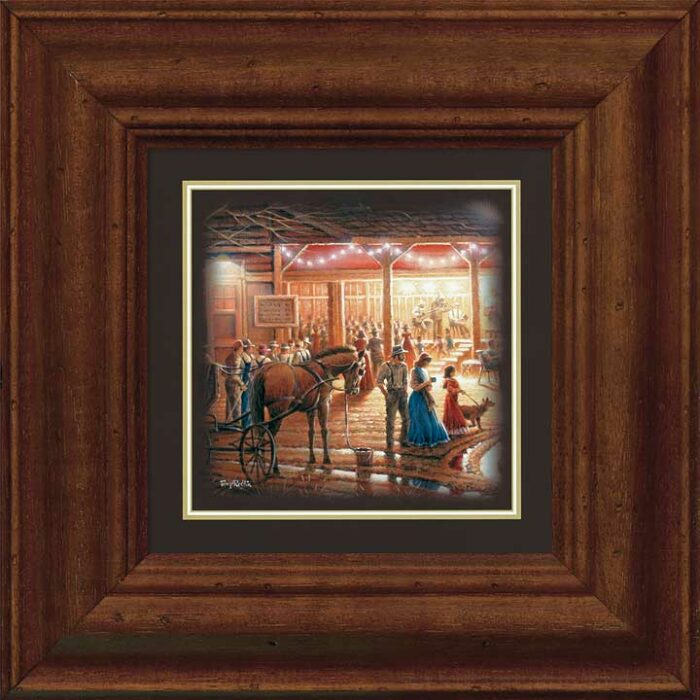 Harvest Moon Ball Shall We Dance Companion-Walnut Framed